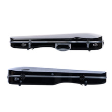 Load image into Gallery viewer, Cantana HiTech contour violin case front and back side views