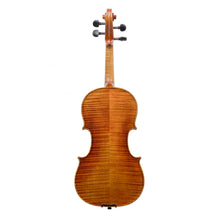 Load image into Gallery viewer, Lombardo "Virtuoso" Violin Back, featuring antique varnish, Ebony fittings, Solid flamed Maple back
