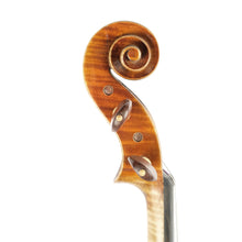 Load image into Gallery viewer, LOMBARDO "Cannone" Guarneri Violin Scroll, copy of Guarneri Del Gesu Cannone, featuring antique varnish